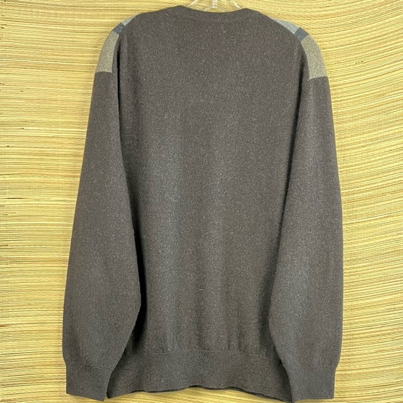 Daniel Cremieux Men's Luxury 100% Cashmere Pullover V-Neck Sweater Size XL - Picture 3 of 9
